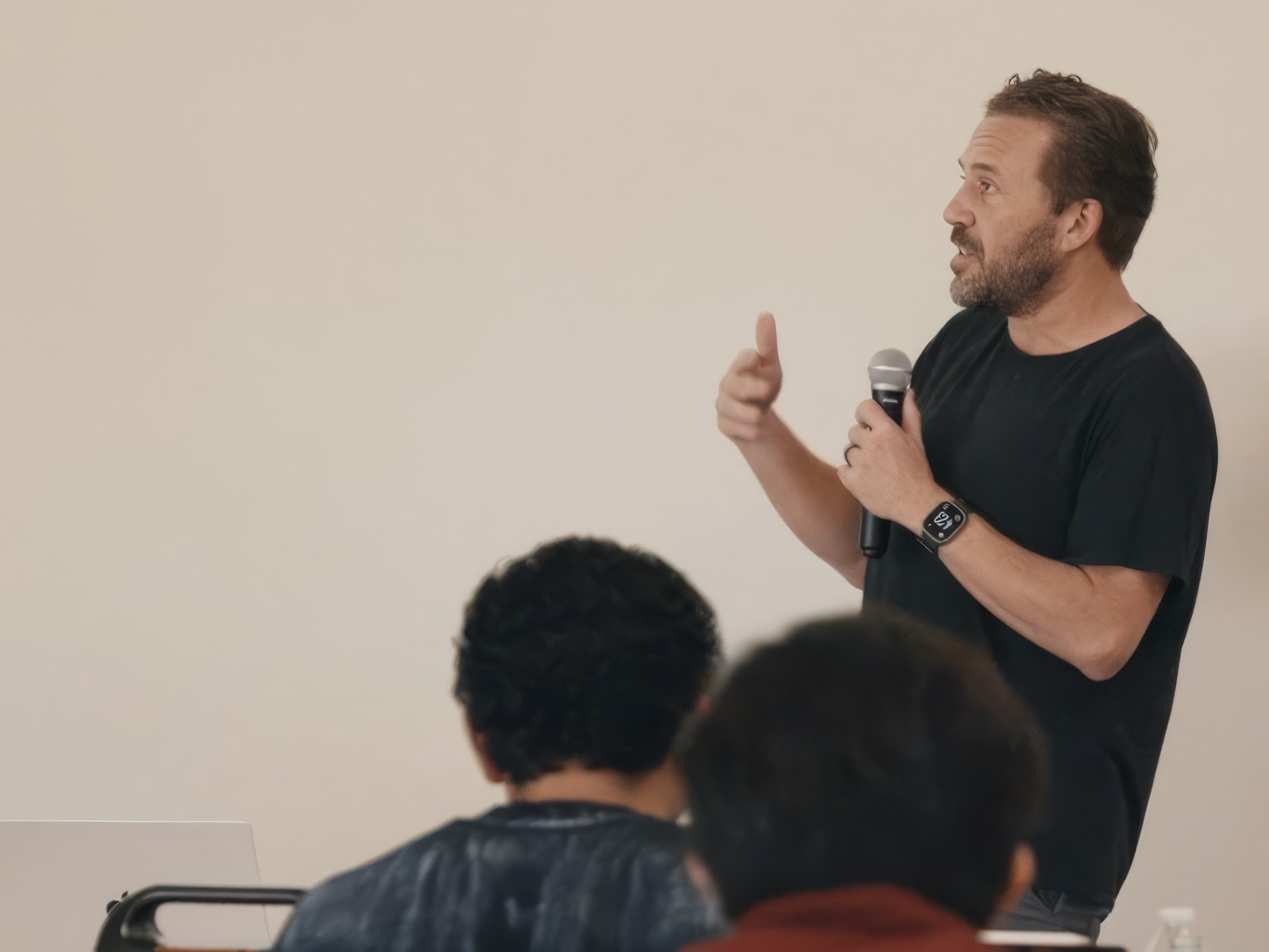 Lightning talks — Travis with mic